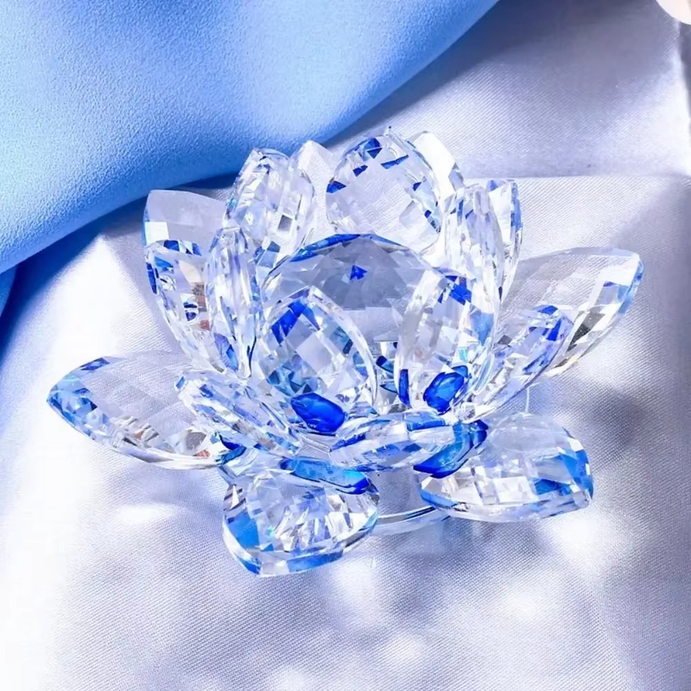 Paper Weight Crystal - Figurinha de Flor de Lótus de