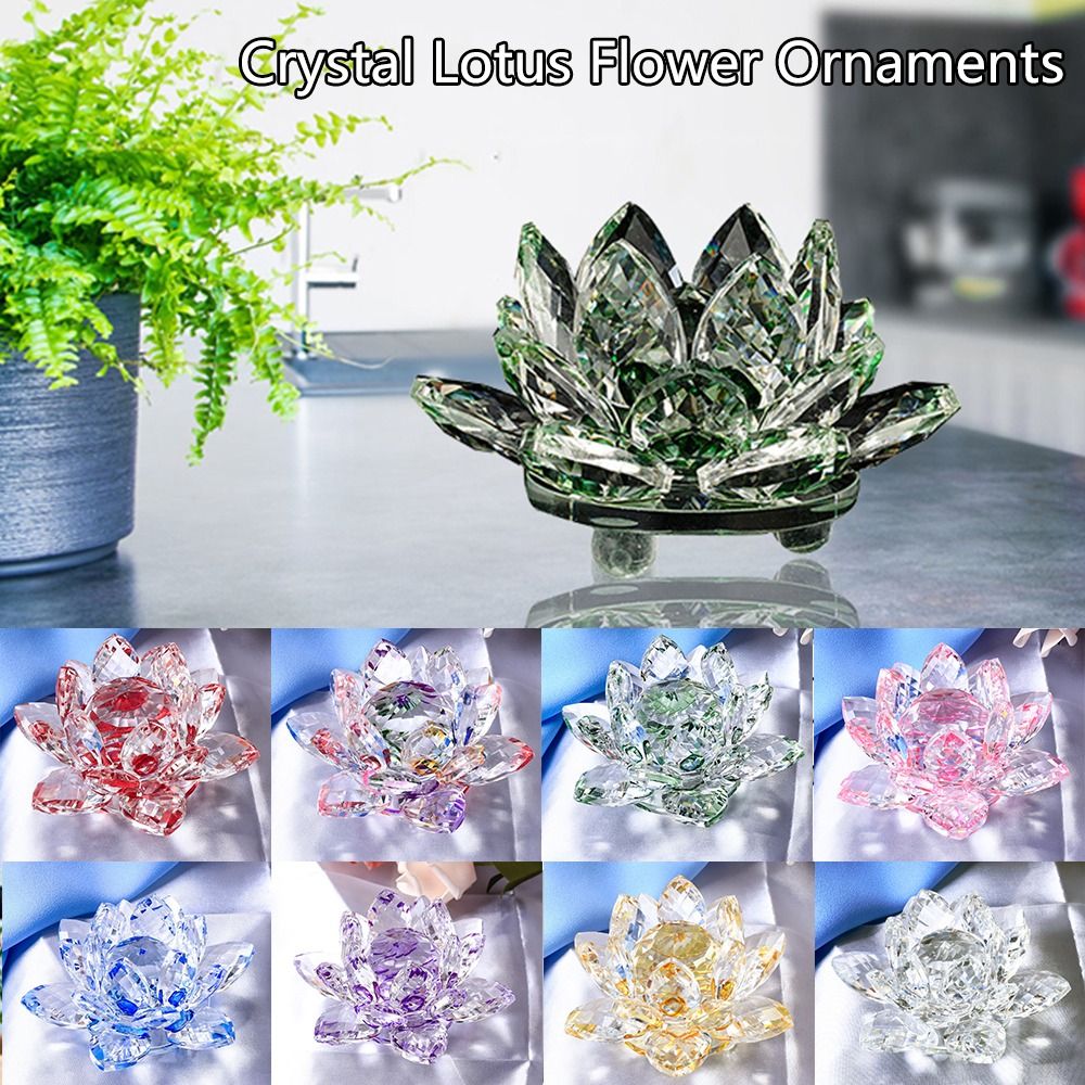 Figurinha de Flor de Lótus de  - Paper Weight Crystal avaliação e preço