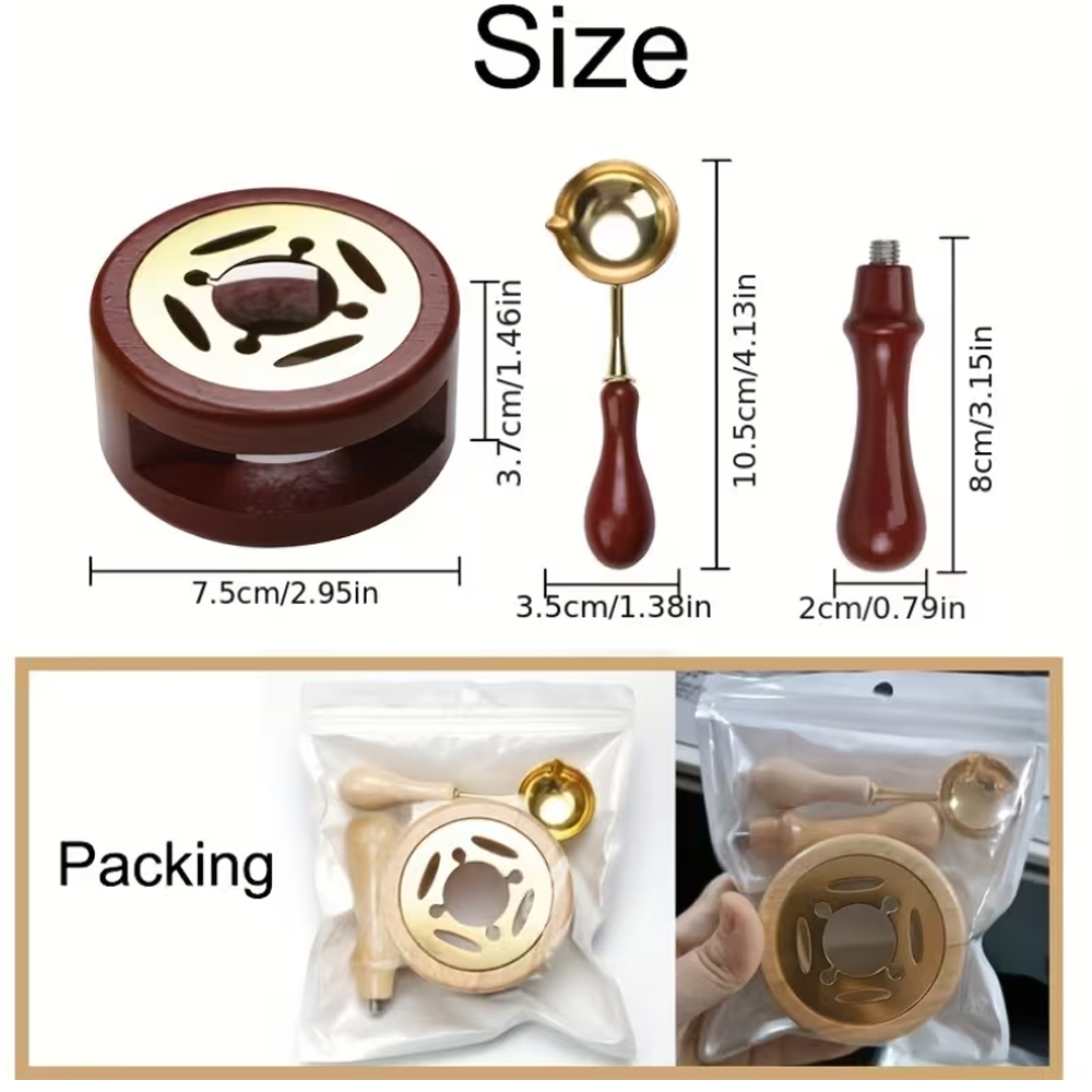 Conjunto de Selos de Cera 2/3  - Wax Seal Stamp Set avaliação e preço