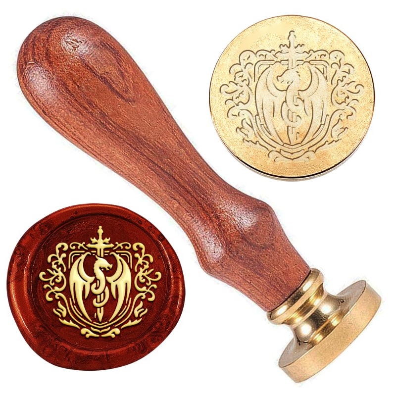 1pc dragão espada selo de cera - Wax Seal Stamp Set avaliação e preço