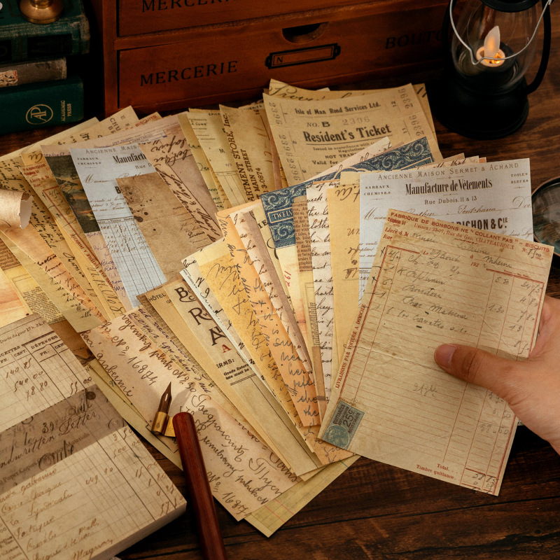100 folhas vintage ins padrão  - Ink Blotter Paper avaliação e preço