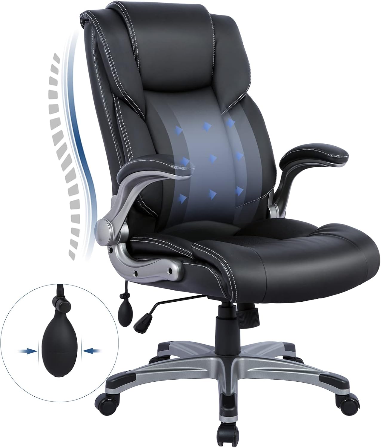 Cadeira de escritório ergonómi - Leather Desk Pad avaliação e preço