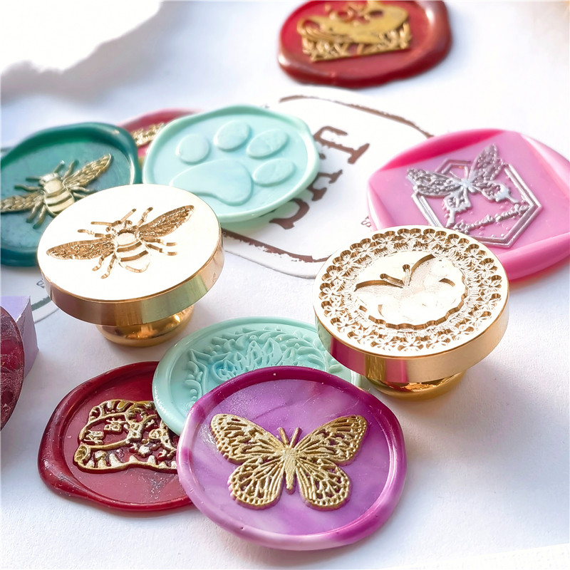 Cabeça de Selo de Cera em Latã - Wax Seal Stamp Set avaliação e preço