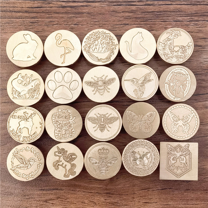 Cabeça de Selo de Cera em Latã - Wax Seal Stamp Set avaliação e preço