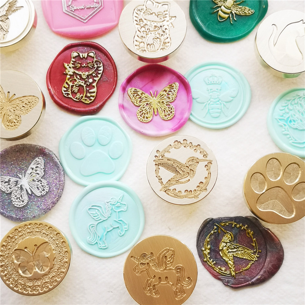 Cabeça de Selo de Cera em Latã - Wax Seal Stamp Set avaliação e preço