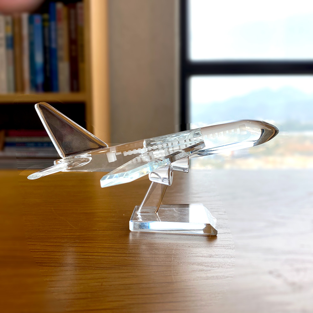 Estátua de avião em vidro fofo - Paper Weight Crystal avaliação e preço