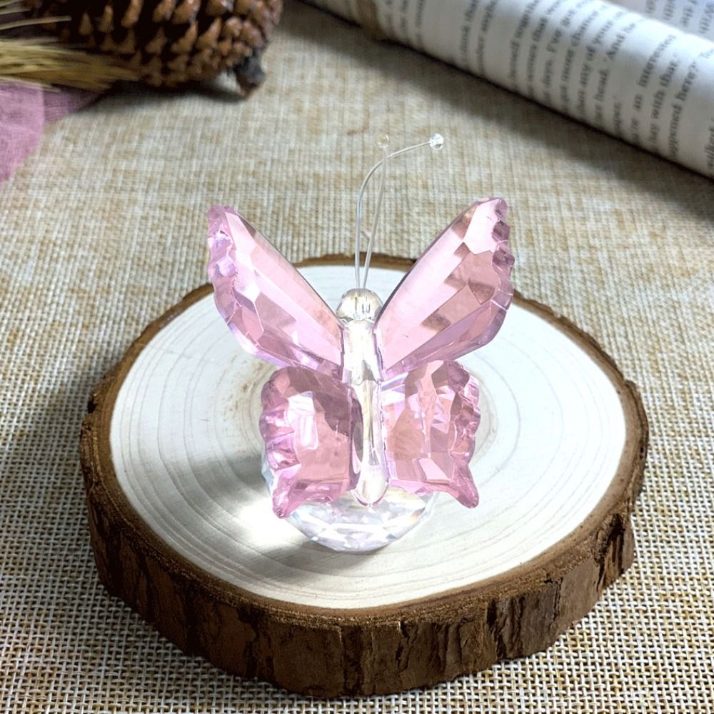 Borboleta De Cristal Com Estat - Paper Weight Crystal avaliação e preço